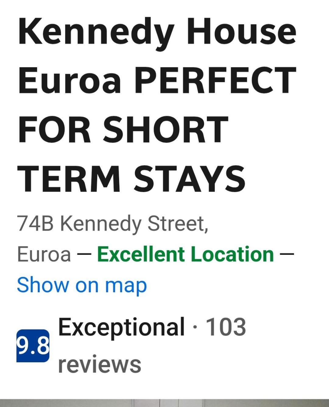 Kennedy House Euroa Perfect For Short Term Stays Bagian luar foto